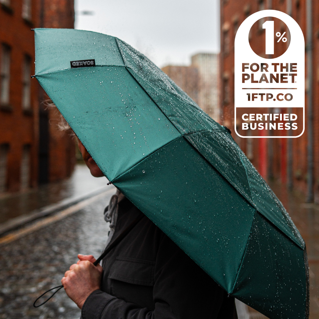 SOAKED Umbrellas Manchester's sustainable brolly brand