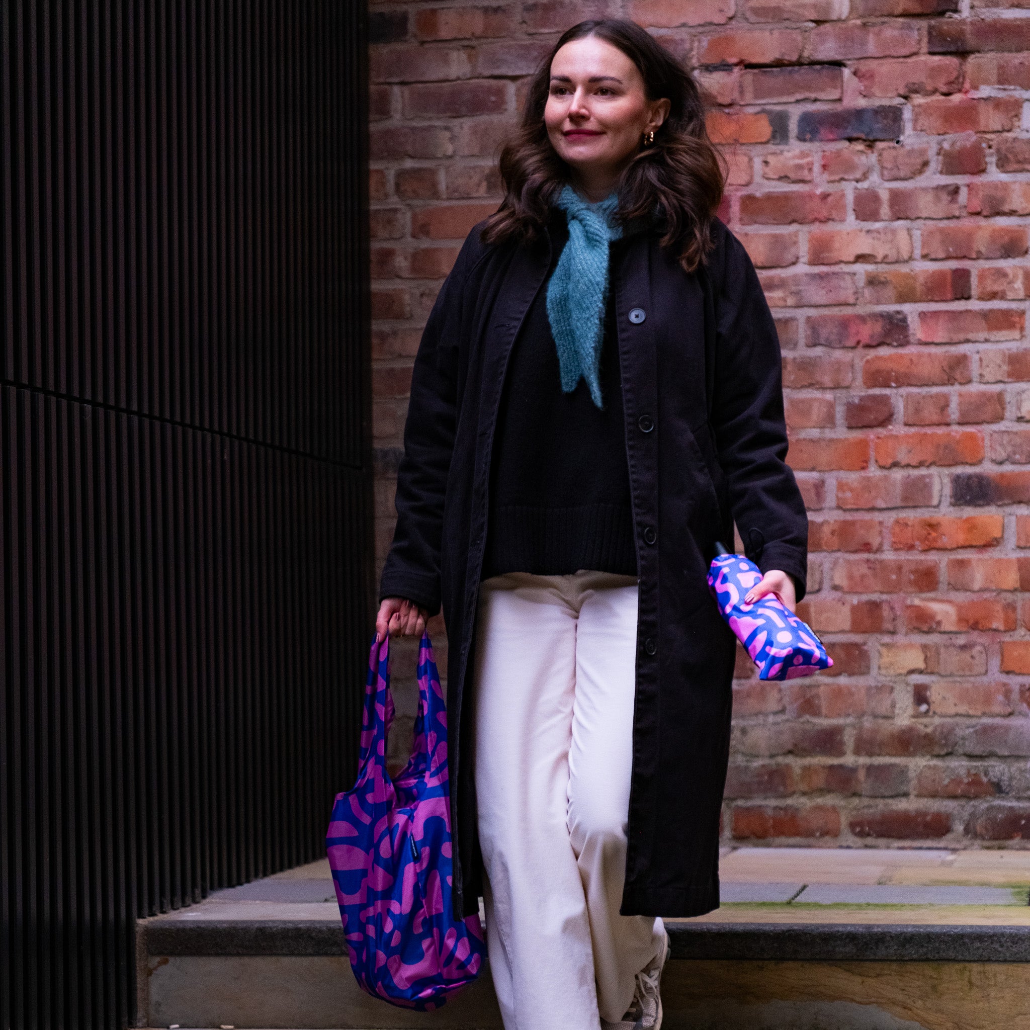 SOAKED Umbrellas Manchester umbrella and reusable recycled tote bag