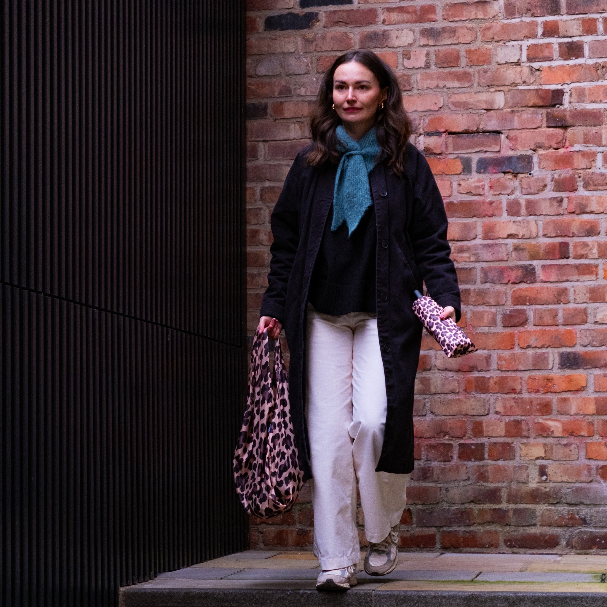 SOAKED Wild Thing umbrella with coordinating recycled shopper bag bundle for everyday wet weather
